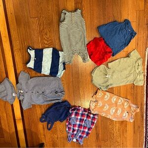 Baby boy 8 piece summer bundle - 0-6 months